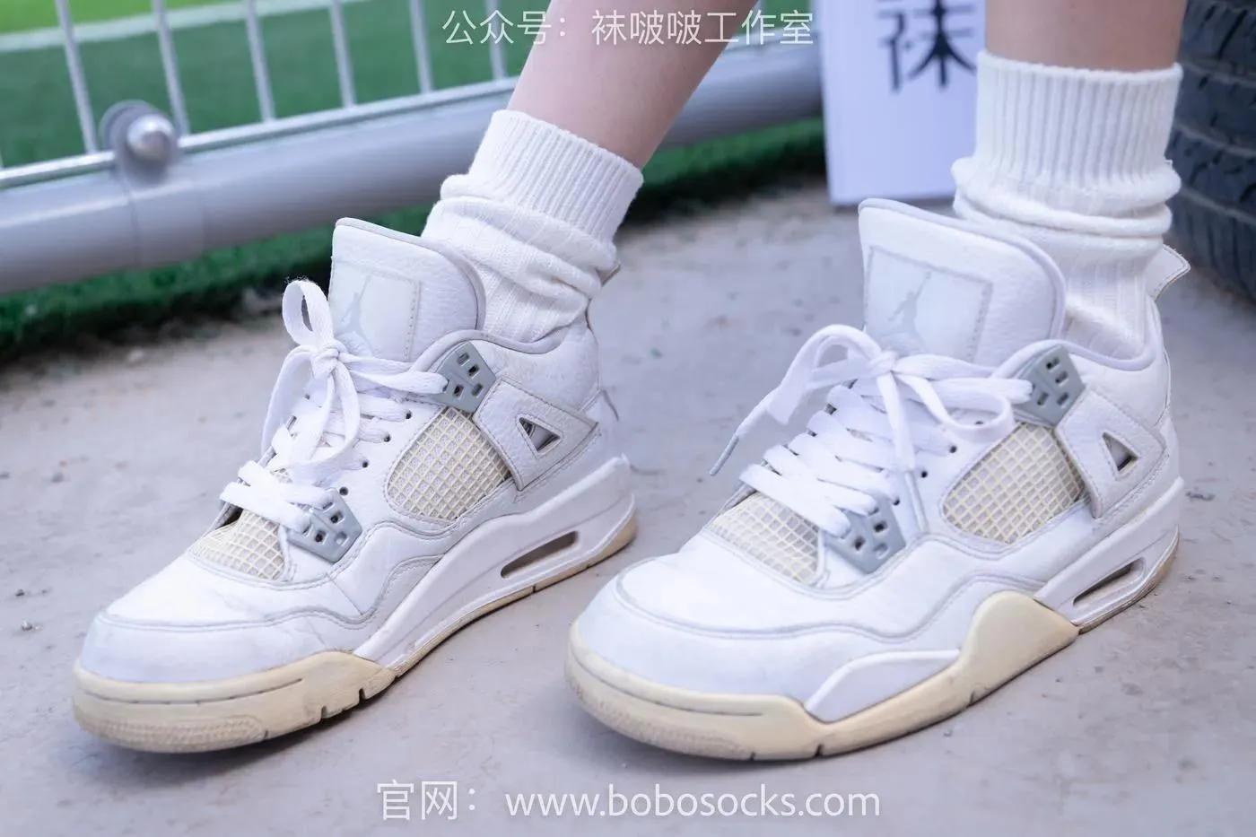 [BoBoSocks袜啵啵]NO.103 稚予-AJ篮球鞋、白棉袜、裸足 [134P]插图9